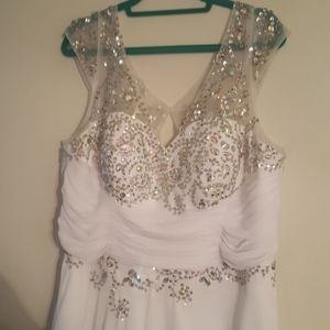 White prom dress